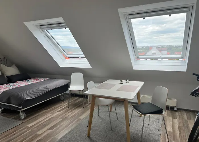 Gemuetliche Helle Dach-wohnung In Frankfurt Апартаменты *